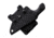 Stroup Knives Mini Black Fixed Blade Knife, 6.75in Overall, 3in 1095HC Steel Acid Etched Blade, Black Sculpted G10 Handle, Kydex Sheath, MINI-B-G10-S
