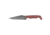 Stroup Knives TU2, Fixed Blade Knife, 4" Clip Point Blade, 1095 High Carbon Steel, 8.5" Overall Length, Acid Etched Finish, Black, Black and Red G10 Handle, Includes Sheath, TU2-R-B-G10