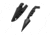 Stroup Knives Ultralite Non Metallic, 3.75&quot; Spear Point Blade, Zytel Construction, 7.5&quot; Overall Length, Black, Includes Sheath, ULNM-B