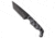 Stroup Stroup Knives Bravo 5 Fixed Blade Tanto Grey G10 3.50" Black Stonewash, Gray, 1095HC, adult, BHQ-213559