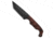Stroup Stroup Knives Bravo 5 Tanto Fixed Blade Knife Wood 3.5" Black Stonewash, Wood, 1095HC, adult, BHQ-213561
