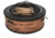 Sun Joe Fire Joe Cast Stone Fire Pit, 35in, Rustic Wood, SJFP35-RW-STN