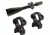 Sun Optics 8-32x50 Varmint Seeker Rifle Scope, Fine Crosshair w/ Dot Reticle KS-AP83250 w/ 30mm Medium Height Steel Rings SM314