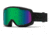 Suncloud Polarized Optics Riot Goggle-Black Eclipse-Green Sol-X Mirror