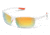 Suncloud Polarized Optics Sable Sunglasses, White Frame/Orange Mirror Lens, S-SBLPPOMMW