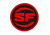 Surefire Patch, SF Logo, Red &amp; Black Circle, W/ Velcro, PCH-SF-BK