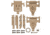 SureFire X300U-A/ X300V Light Mount Parts Kit, Tan, Z89-TN
