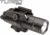 SureFire X400T Turbo Series High-Candela LED Weaponlight, 123A Lithium, Green Laser, 600 Lumens, Black, X400T-A-GN