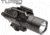 SureFire X400T Turbo Series High-Candela LED Weaponlight, 123A Lithium, Red Laser, 600 Lumens, Black, X400T-A-RD