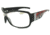 Survival Optics Sunglasses Ink Jester Sunglasses, Black/Checkerboard Jester Tattoo Frame, PC Decenter Clear Flash Mirror Lens 9042