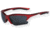 Survival Optics Sunglasses X Change/Unleashed Sunglasses, Aluminum Red Frame, Pouch/SOS Logo, Pc Red Xlt, Smoke, Yellow Lens 1013