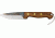 Svord Drop Point Hunter Fixed Knife, 9 3/4in, drop point blade, Brown hardwood handle SVDP