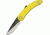 Svord Mini Peasant Yellow Fold Knife, Swedish high carbon tool steel blade SV146