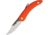 Svord Peasant Heavy Duty Orange Folding Knife,3.375in,Clip Point,Orange Polypropylene Handle SVPK3CP