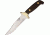 Svord Bowie Fixed Blade Knife, SS PE Blade, Brown hardwood handle SV280BW
