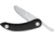 Svord Zero Metal Peasant Folding Knife, 6.75in Closed, 2.88in Clear Serrated Plastic Blunt Tip Blade, Black Plastic Handle, SVZM3B NEW