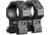 Swampfox H.E. Rifle Scope Rings, 30mm Tube, 1.93in Centerline Height, /w Integral 45-degree Offset Reflex Side Mount, Black, MRH30-H