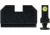 Swampfox Wolverine Tritium Stealth Sights for Double Stack Glocks 17/19/21/22/23/34/35/40/41/45, Black, WVNFS-CWSS