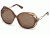 Swarovski Beautiful Sunglasses SK0022 - Shiny Dark Brown Frame Color, Brown Lens Color