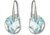 Swarovski Galet Light Azore Blue Pierced Earrings
