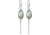 Swarovski Gorgeous Erinite Satin Pierced Earrings