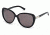 Swarovski SK0029 Sunglasses - Shiny Black Frame Color, Smoke Lens Color