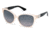 Swarovski SK0036 Sunglasses - Shiny Pink Frame Color, Gradient / Mirror Violet Lens Color