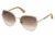 Swarovski SK0066 Sunglasses - Shiny Rose Gold Frame Color, Gradient Brown Lens Color