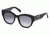 Swarovski SK0127 Sunglasses - Shiny Black Frame Color, Gradient Smoke Lens Color