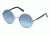 Swarovski SK0139 Sunglasses - Shiny Palladium Frame Color, Blue Mirror Lens Color