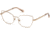 Swarovski SK5287 Eyeglass Frames - Shiny Rose Gold Frame Color