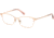 Swarovski SK5318 Eyeglass Frames - Shiny Rose Gold Frame Color, Shiny Rose Gold Lens Color