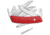 Swiza D10 Pocket Knife Red, 3.75 closed, Red synthetic handle, KNI.0140.1000