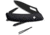 Swiza SH02 Single Hand Pocket Knife, Black rubberized synthetic handle, KSH.0023.1010