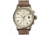Szanto Mens 4000 Series Watch,Ivory Dial,Brown Strap,44mm Dia. SZ 4002