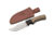 SZCO Ashwood Grooved Hunter Fixed Blade Knife, 4in, Stainless Steel, Clip Point, Colorwood Handle, 203537