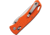 SZCO Rolling Lock Stainless Folding Knife, 4.25 in, G10 Orange Hanlde, 1006385