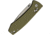 SZCO Rolling Lock Stainless Folding Knife, 4.25in, G10 Moss Green Handle, 1006384