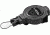 T-Reign Retractable Gear Tether Outdoor Series, Xtra Duty 14oz w/ 36in Kevlar Cord, Clip, Black, Large 0TRG-442
