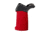TAC Flag Pattern Over-Molded AR Pistol Grip, Flared Top, Red, CS04F1-RD