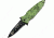 Tac Force 4.75in.Cobra Folder Knives, Paritally Serrated, Green Handle TF796GN