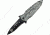 Tac Force 4.75in.Cobra Folder Knives, Paritally Serrated, Silver Handle TF796SL