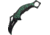 Tac Force 5.5in.Karambit Folder Knife, Plain edge Knife, Green Speckeled Handle TF812G