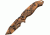 Tac Force 5in.All Tan Skull Camo Knives TF797TNT