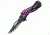 Tac Force A/O Dragon Folding Knife,4.5in closed,Assisted Opening Blade,Black Alum Dragon Riding Motorcycle Shaped Handle/Purple Trim TF826PE