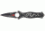 Tac Force Dragon Linerlock Fold Knife, black coated HC SS dagger style blade, Gray dragon cutout TF707GY