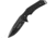 TAC Force Evolution Knife, 8.25in Overall, 3.5in Black Stonewash 8Cr13Mov SS Drop Point, Black Grooved G10 Handle, Black Nylon Molle Compatible Sheath, TFE-FIX006-BK
