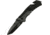 TAC Force Evolution Rescue A/O Folding Knife, 4.63in Closed, 3.25in Black Stonewash SS Tanto Blade, Black Stonewash SS Handle With Black G10 Inlay, Belt/Cord Cutter, Thumb Stud, TFE-A025-BK