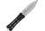 TAC Force Black Fixed Blade Knife, 9.75in Overall, 4.75in Bead Blast Finish Stainless Spear Point Blade, Black Aluminum Handle, Plastic Sheath, TF-FIX023BK