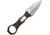 TAC Force Brown 2.5in Fixed Blade Knife, 6.5in Overall, 2.5in Satin Double Edge SS Spear Point Blade, Brown Nylon Handle, Plastic Sheath, TF-FIX020BR